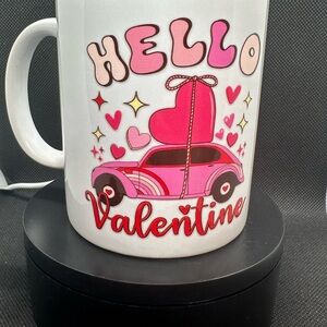 ❤️Valentine's Day Mug with Pink Car Design❤️